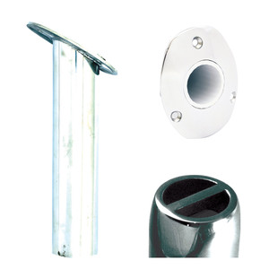 Tigress Oval Head SS Gunnel Mount Rod Holder - 30 Degree - 9" - 88525