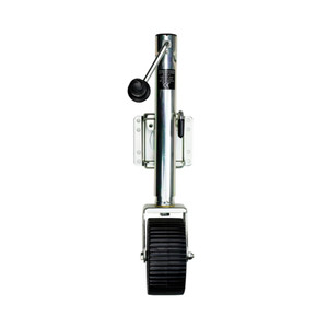 Powerwinch Saltwater Series Jack - 1200lb, Weld-On, Single Wheel Wide, Zinc 500+ HR Salt Spray - 21600-J-1500-W1W-Z-R