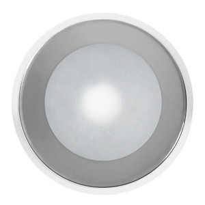 Shadow-Caster DLX Series Down Light - White Housing - RGB - Chrome Bezel  - SCM-DLX-CC-CHR-WH