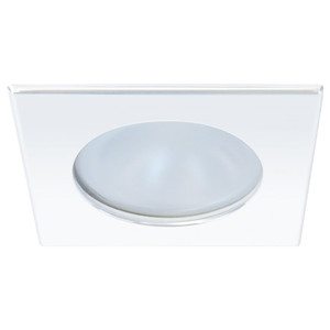 Quick Blake XP Downlight LED -  4W, IP66, Spring Mounted - Square White Bezel, Round Warm White Light - FAMP3012B02CA00