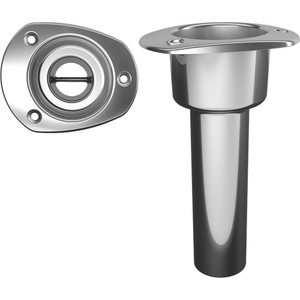 Mate Series Stainless Steel 0 Degree Rod & Cup Holder - Open - Oval Top - C2000ND