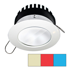 i2Systems Apeiron Pro A503 - 3W - Round - Warm White, Red & Blue - White Finish - A503-31CBBR-HE