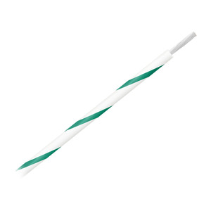 Pacer 14 AWG Gauge Striped Marine Wire 500' Spool - White w/Green Stripe - WUL14WH-5-500