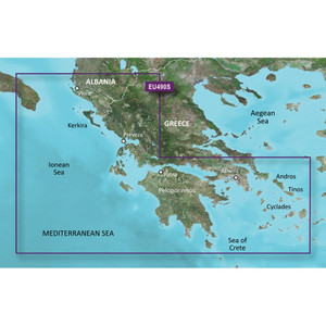 Garmin BlueChart g3 Vision HD - VEU490S - Greece West Coast & Athens - microSD/SD - 010-C0834-00