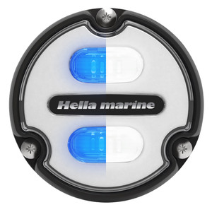 Hella Marine Apelo A1 Blue White Underwater Light - 1800 Lumens - Black Housing - White Lens - 016145-011