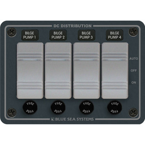 Blue Sea 8666 Contura 4 Bilge Pump Control Panel  - 8666
