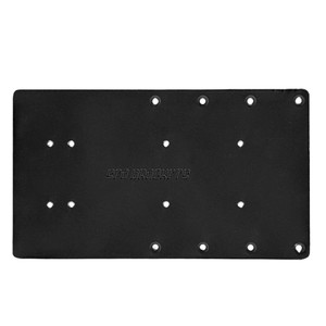 Sea Brackets 14" Straight Trolling Motor Plate - Black - SEA2322-BLK