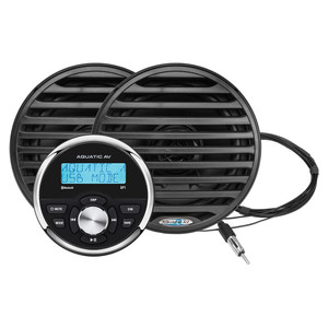 Aquatic AV GP1 Gauge Stereo & Economy 6.5" Speakers - Black (Pair) - GP100B