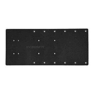 Sea Brackets 18" Straight Trolling Motor Plate - Black - SEA2324-BLK