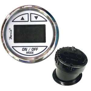 Faria Chesapeake White SS 2" Depth Sounder w/In-Hull Transducer - 13851