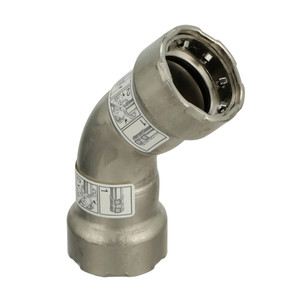 Viega MegaPress 316 FKM 1-1/2" 45 Degree Elbow - 91775