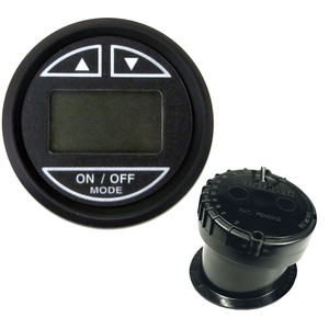 Faria Euro Black 2" Depth Sounder w/In-Hull Transducer - 12851