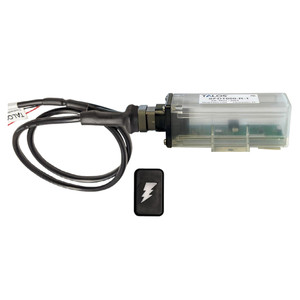TALOS Remote Housing Lightning Detection System w/3' Cable - Black Rectangular Indicator w/Translucent Housing - SFD1000R-T1-BR-BL-3FT
