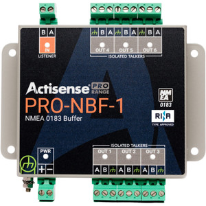 Actisense PRO NMEA Buffer - 1 OPTO Input, 6 ISO-Drive Outputs, Serial Port, Pluggable Screw Terminals - PRO-NBF-1