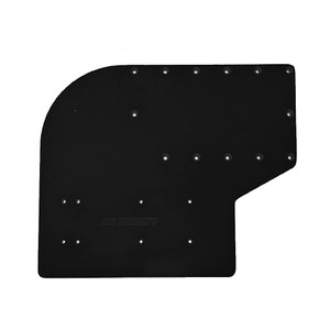 Sea Brackets Large Offset Trolling Motor Plate - Black - SEA2307-BLK