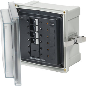 Blue Sea 3135 - SMS Panel Enclosure w/UL Main & 3 Branch (12/24V) - 12/24V DC - 3135