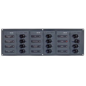 BEP DC Panel - 12-Way - No Meter - Horizontal - 902NMH