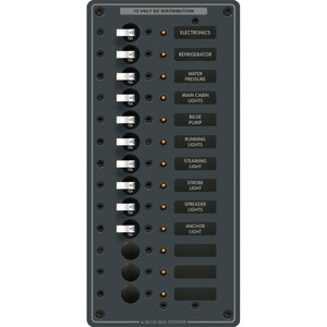 Blue Sea 8376 Panel DC 13 Position Vertical - 8376