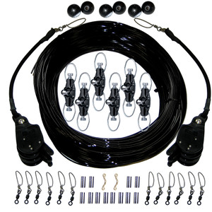 Rupp Triple Rigging Kit W/Lok-Ups & Nok-Outs - 460' Black Mono Cord - CA-0160-MO