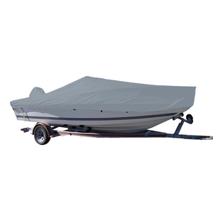 Carver Sun-DURA Styled-to-Fit Boat Cover f/25.5' V-Hull Center Console Fishing Boat - Grey - 70025S-11