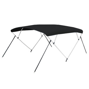 Carver 3 Bow 5487U Bimini Top with Boot - Black Acrylic - A5487UB-02