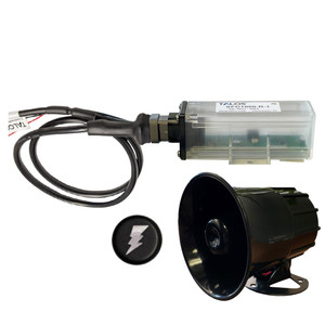 TALOS Remote Housing Lightning Detection System w/20' Cable & External Horn - Black Round Indicator & 45' Horn Cable - SFD1000HB-W1-BO-CH-202045