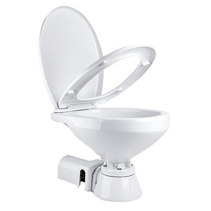 Commodore Electric Marine Toilet - Rear Macerator - Regular Size - CM1RMT