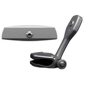 PTM Watersports Mirror/Bracket Kit w/VR-140 Elite Mirror & ZXR-361 (Titanium Grey) - P12848-1361TEBGR