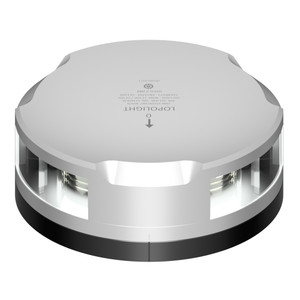 Lopolight 360-Degree Stern Light - 2NM - Silver Housing w/FB Base - 201-030-FB