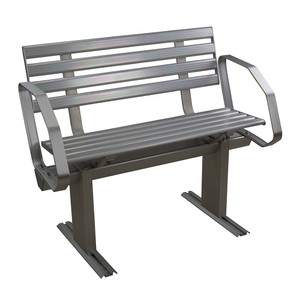 Springfield Aluminum Dock Bench w/Arms - 1099050-2A