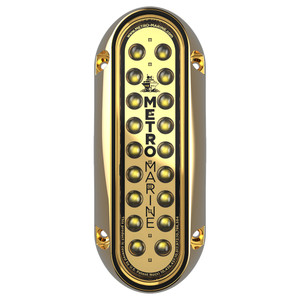 Metro Marine High-Output Elongated Vertical Mount Light w/Intelligent Monochromatic LED's - White, 45 Degree Beam - F-BME1-V-W3-45