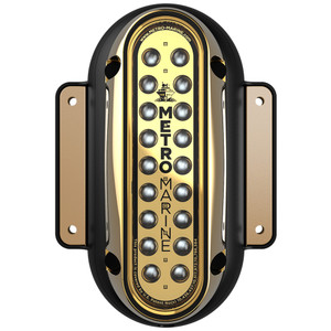 Metro Marine High-Output Vertical Surface Mount Light w/Intelligent Monochromatic LED's - Aqua, 45 Degree Beam - F-SME1-V-A3-45