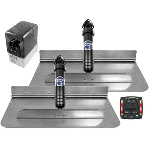 Bennett Marine 24x12 Hydraulic Trim Tab System w/One Box Indication - 2412OBI