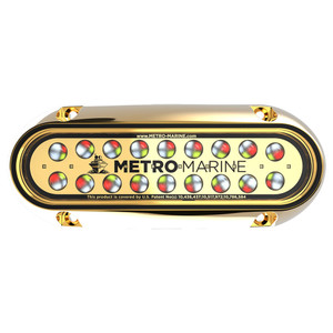 Metro Marine High-Output Elongated Underwater Light w/Intelligent Full Spectrum LED's - RGBW, 45 Degree Beam - F-BME1-H-FS-45