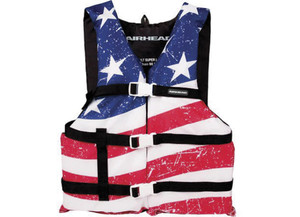 Airhead Sports - General Purpose Life Vest Stars& Stripes  Adult Airhead - AHD30098-15-A-US