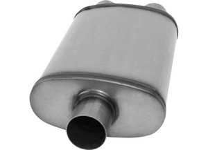 AP Exhaust Products - 8708 Dakota/0607 Raider Muffler  Xlerator Oval 2.5in Id/od 20in Oal Ss - APEXS2158