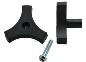 AP Products - Window Knob Long 2 W/screw  Black 1/ctn - APP013-513
