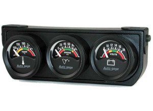 Auto Meter - 11/2in 3 Gauge Console Oil/volt/water Elec - ATM2391