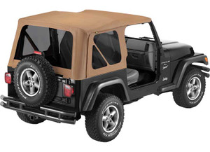 Bestop Inc. - 9702 Jeep Wrangler Replaceatop Fabric Soft Top Only Incl Tinted Windowsspice - BES51180-37