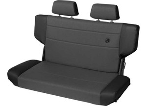 Bestop Inc. - 9706 Jeep Wrangler Tj Trailmax Ii Fold & Tumble Rear Bench Seat Black Denim - BES39439-15