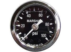 Big End Performance - Liquid Filled Black Pressure Gauge 0100 Psi - BEP15023