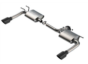 Borla Exhaust - 19c Mazda 3 2.5l Axleback Stype Exhaust System Black Chrome Tips - BRL11982BC