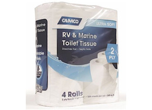 Camco - Tst 2 Ply Toilet Tissue 4 Rolls 500 Sheets - CMC40278