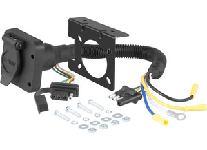 Curt Manufacturing - 4way Flat To Both 6way Round And 4way Flat Adaptor - CUR57604