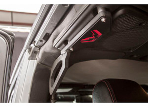 Fab Fours Inc. - 0718 Jeep Jk Rear Grab Handles Matte Black - FFBJK1051-1