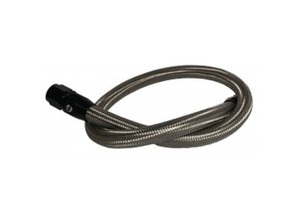 Fleece Performance - 34.5in Common Rail/vp44 Cummins Coolant Bypass Hose  Stainless Steel Braided - FPE-CLNTBYPS-HS-CRVP-SS