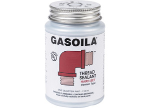 Gasoila - Gasoila Hardset Thread Sealant 1/4 Pt Can Brush - GOABT04