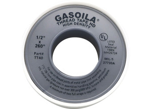 Gasoila - Gasoila Thred Tape Hd White 1/2in X 260in Roll - GOATT40