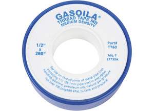 Gasoila - Gasoila Thred Tape Md White 1/2in X 260in Roll - GOATT60