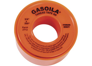 Gasoila - Gasoila Thred Tape Sd White 3/4in X 250in Roll - GOAZT12